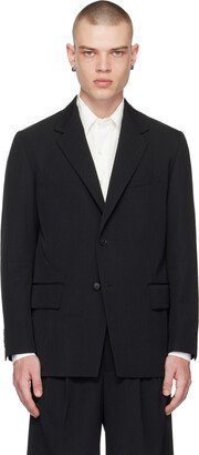 Black Two-Button Blazer-AA