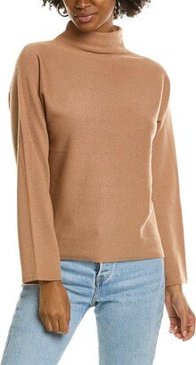 Wide Mock Neck Cashmere Sweater