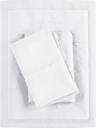 Peached Cotton Percale 4-Pc. Sheet Set, California King