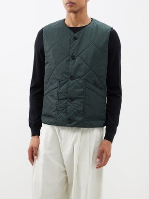 Diamond-quilted Technical Gilet