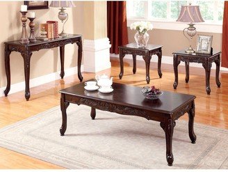 Nist Traditional Cherry 48-inch Solid Wood 4-Piece Accent Table Set