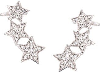 Stasia diamond triple star ear cuff