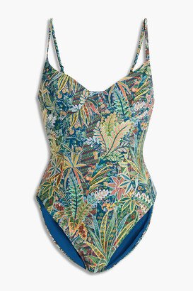 Isabella floral-print underwired swimsuit