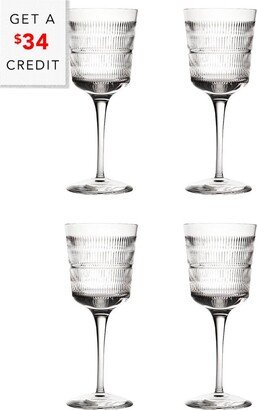 Vendome Water Goblets (Set Of 4) With $36 Credit