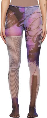 FAL-ASH Purple Graphic Tights