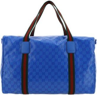 Web Detailed Large Duffle Bag-AB