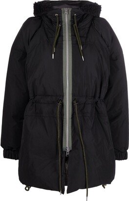 Drawstring Hooded Parka-AB