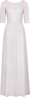 Alie Street London Opal Silk And Lace Wedding Gown In Ivory