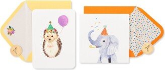 2ct Cards Hedgehog and Elephant - PAPYRUS