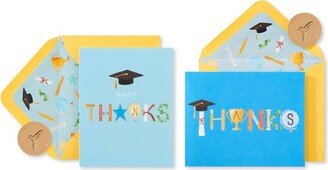 20ct Thank You Cards Graduation Icons - PAPYRUS