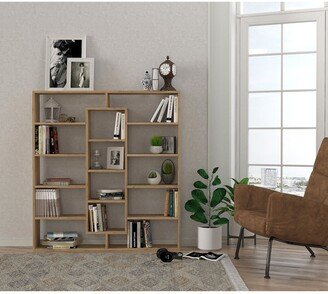 Ample Modern Shelf Display 53'' H x 49'' W Bookcase