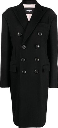 Double-Breasted Virgin Wool Coat-AN