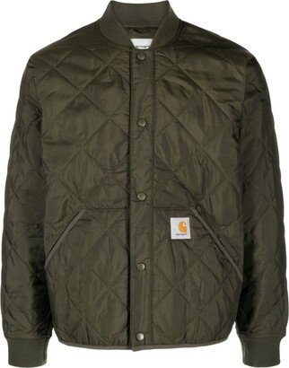 Barrow Liner logo-patch quilted bomber jacket