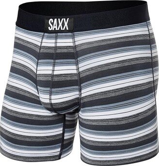 SAXX UNDERWEAR Vibe Super Soft Boxer Brief (Freehand Stripe/Grey) Men's Underwear