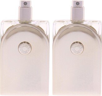 Unisex 1.18Oz Voyage D'hermes Edt Refillable Pack Of 2