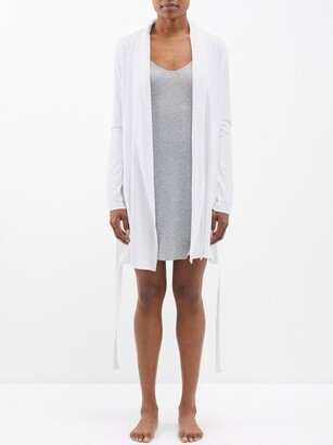 Belted Organic Pima-cotton Wrap Robe