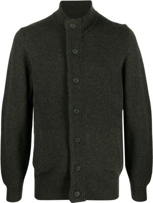 Button-Front Knitted Jumper