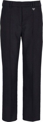 Straight-Leg Tailored Trousers-AT