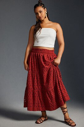 The Somerset Collection by Anthropologie The Somerset Maxi Skirt: Eyelet Edition