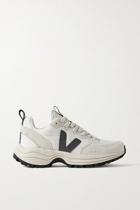 Venturi Suede And Leather-trimmed Alveomesh Sneakers - White-AA