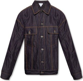 Buttoned Denim Jacket-AI