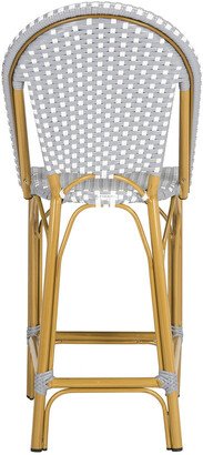 Gresley Indoor-Outdoor Stacking French Bistro Counter Stool-AA