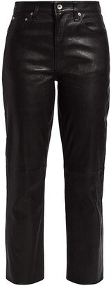 ICONS Leather Slim Fit Pants-AA