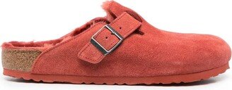 Boston Shearling suede slippers