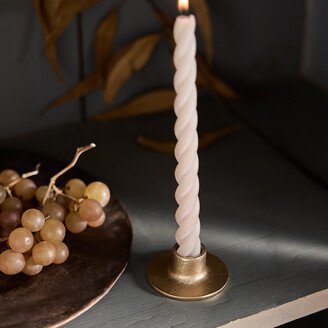 Gold Disc Taper Candle Holder