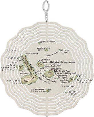 Galapagos Islands Map Garden Spinner - Decor Outdoor Gift