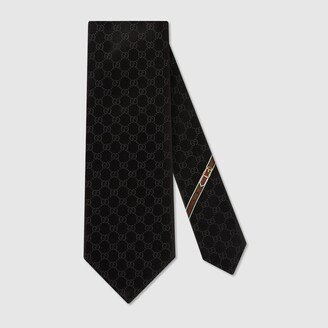 GG pattern silk tie-AC