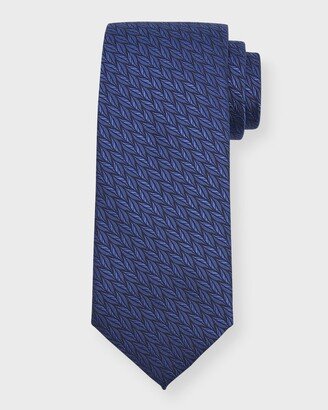 Men's Woven Leaves Silk Tie-AA