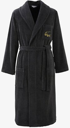 Mens Bitume L René Logo-embroidered Organic Cotton-terry Bathrobe