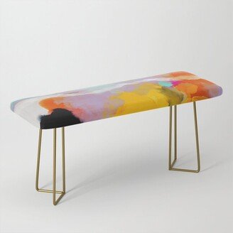 yellow blush abstract Benches