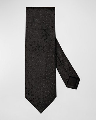 Men's Floral Silk Evening Tie