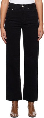 Dunst Black Semi-Wide Jeans