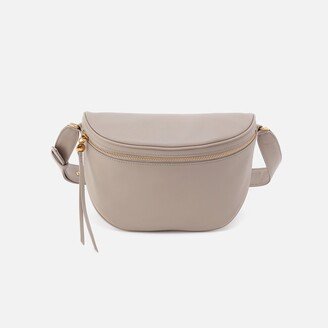 Juno Belt Bag in Silk Napa Leather - Warm Grey