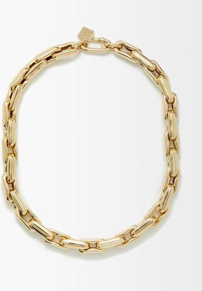 Diamond & 14kt Gold Chain-link Necklace