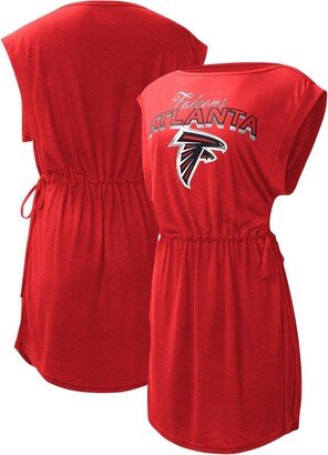 Women's G-iii 4Her by Carl Banks Red Atlanta Falcons G.o.a.t. Logo Swimsuit Cover-Up