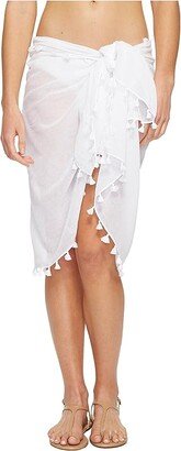 Cotton Gauze Sarong (White) Women's Swimwear