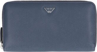 Logo Plaque Zipped Long Wallet