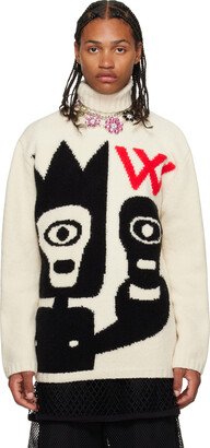 Off-White Intarsia Turtleneck