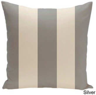 Square 16-inch Holiday Brights Collection Stripe Throw Pillow