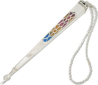 Colorful Square Torah Pointer With Custom Enamel Colors - Modern Judaica Gifts