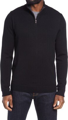 Washable Merino Quarter Zip Sweater