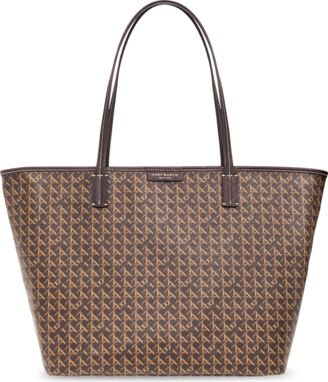 ‘Basketweave’ Shopper Bag - Brown