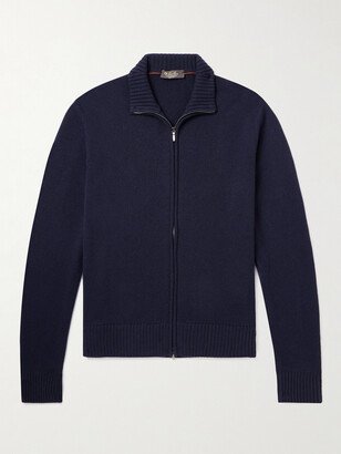 Cashmere Zip-Up Sweater-AA