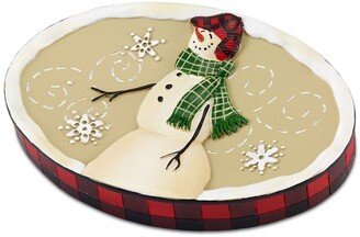 Snowman Gathering Holiday Resin Soap Dish