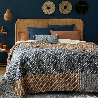 La Redoute Interieurs Midako Kantha 100% Washed Cotton Bedspread