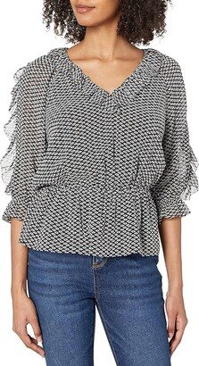 Women's Zaida Blouse (Caviar) Women's Clothing